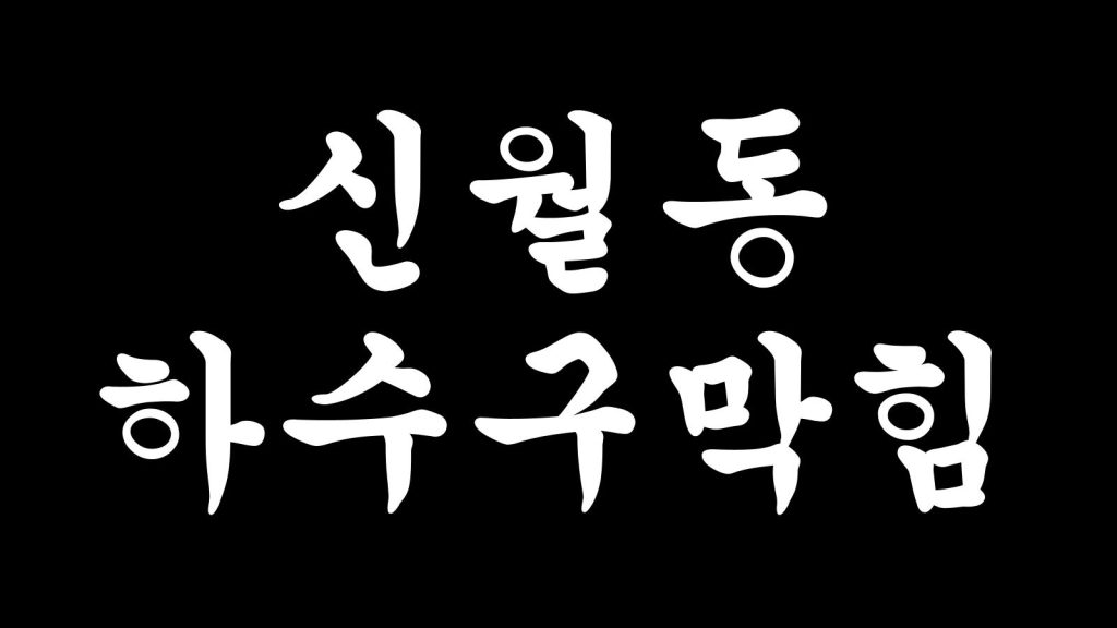 신월동 하수구막힘
