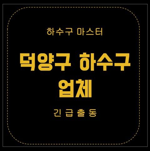 덕양구 하수구 업체 2540