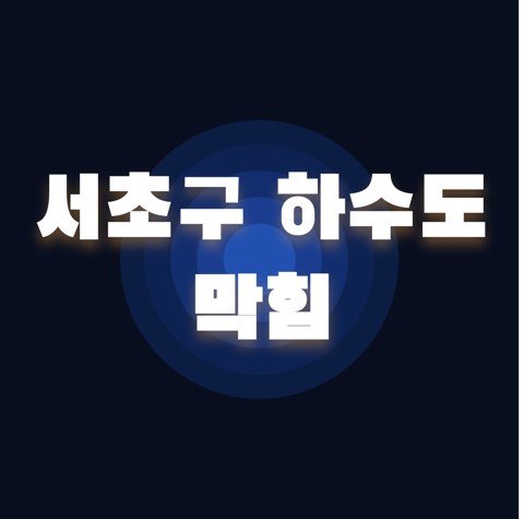 서초구 하수도 막힘 1751