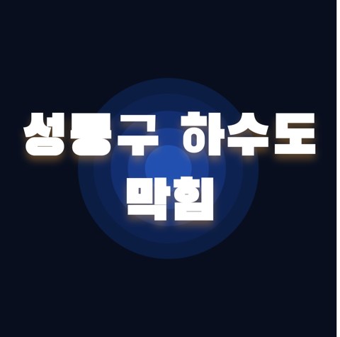 성동구 하수도 막힘 1874