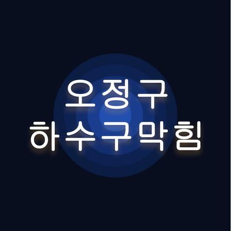 오정구 하수구막힘